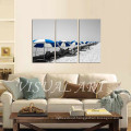 Waterproof Beach Landscape Fabric Art Canvas